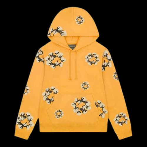 Denim Tears x Cactus Plant Flea Market Cotton Wreath Hoodie 'Yellow'