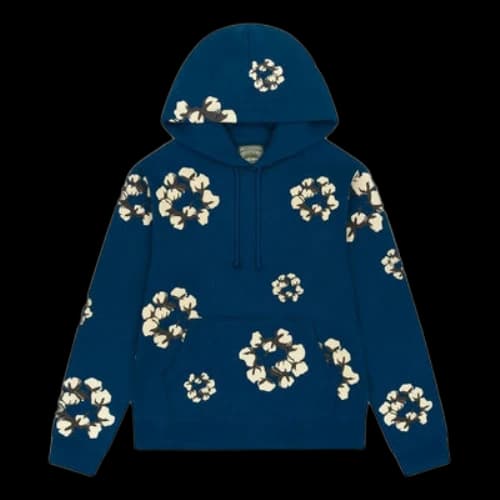 Denim Tears x Cactus Plant Flea Market Cotton Wreath Hoodie 'Navy'