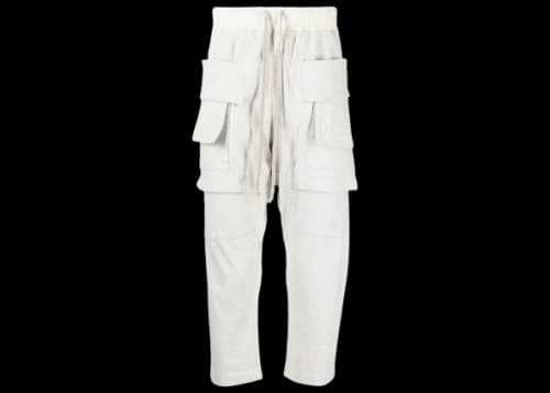 Rick Owens DRKSHDW Creatch Cargo Drawstring Pants Oyster