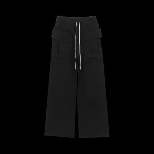 Rick Owens Creatch Cargo Drawstring Pants 'Black'