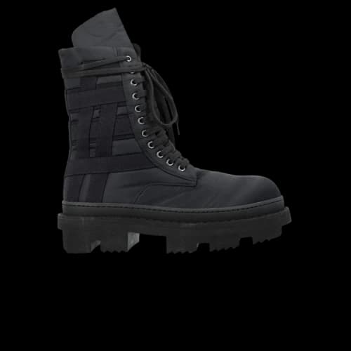 Rick Owens DRKSHDW Army Megatooth Ankle Boot 'Black'