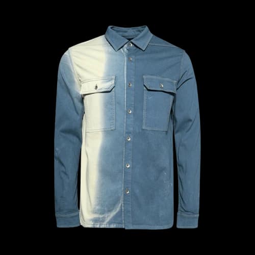 Rick Owens DRKSHDW Denim Outershirt 'Toothpaste Degrade'