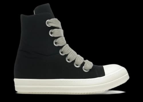 Rick Owens DRKSHDW Hollywood Jumbo Lace Puffer High Top Black Milk