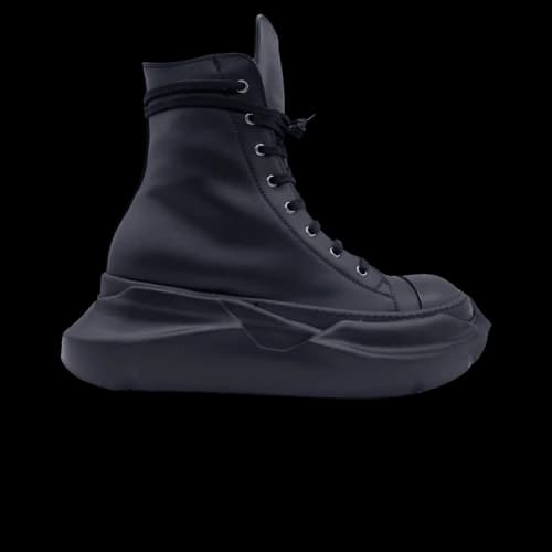 Rick Owens DRKSHDW Strobe Fabrics Abstract High 'Black'