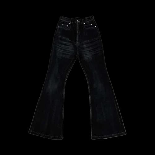 Rick Owens DRKSHDW Bolan Bootcut Jeans 'Black Wax'