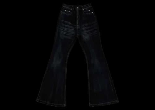 Rick Owens DRKSHDW Bolan Bootcut Wax Jeans (2024) Black