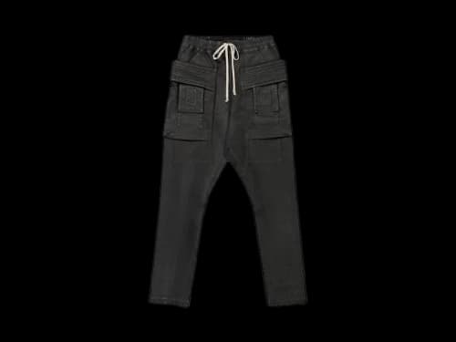 Rick Owens DRKSHDW Creatch Cargo Pants Black/Black