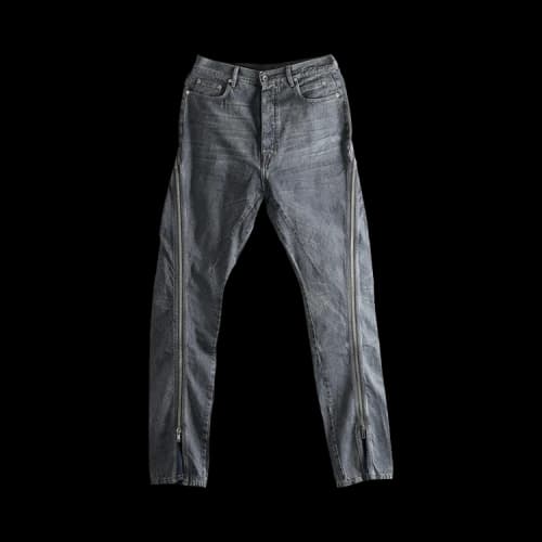 Rick Owens Denim Bolan Banana Pants 'Washed Grey'