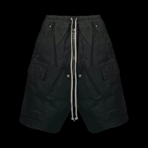Rick Owens DRKSHDW Cargobela Black Wax Shorts 'Black Wax'