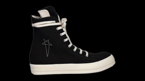 Rick Owens DRKSHDW Vegan Sneaks Black Milk