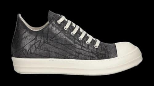 Rick Owens DRKSHDW Lido Low Sneaks Grey Cracked Pearl