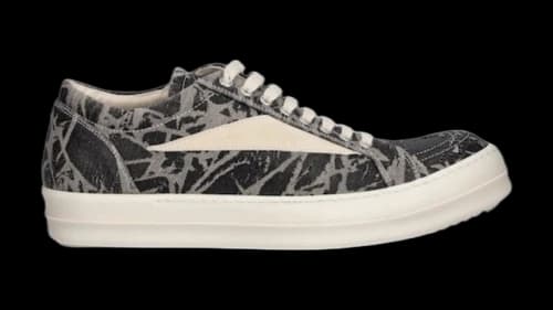 Rick Owens DRKSHDW Vintage Low Grey Cracked Pearl