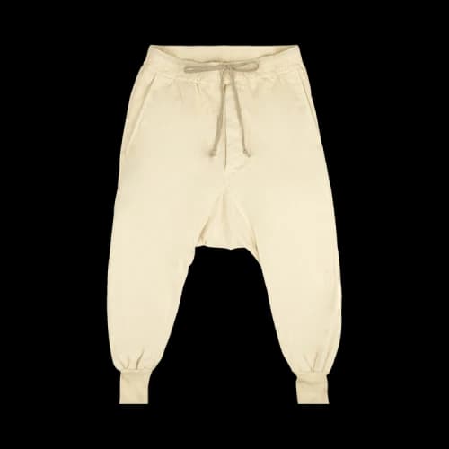 Rick Owens DRKSHDW Natural Prisoner Drawstring Sweatpants 'Cream'