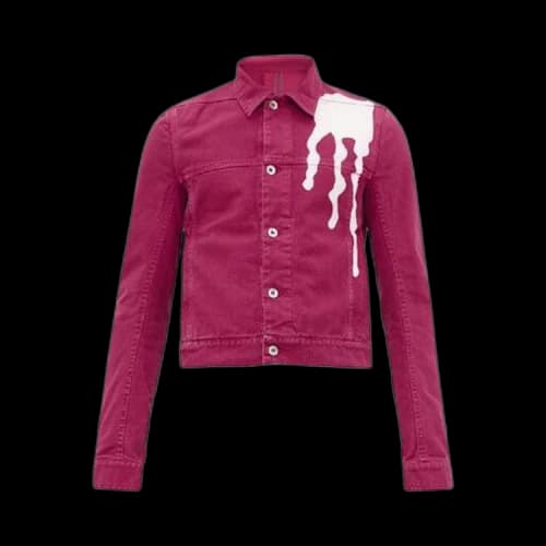 Rick Owens DRKSHDW Vomit Worker Jacket 'Fuchsia'