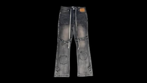 DUAA Aviation Ash Wash Denim Pant Black