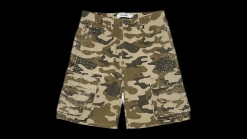 DUAA Creative Green Camo Cargo Pant Green