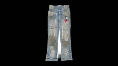 DUAA World Peace Denim Pins Blue