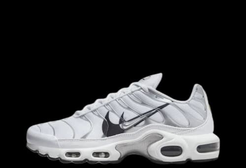 Nike TN Air Max Plus Silver Swoosh White Womens