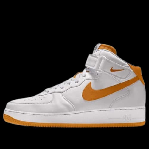 Nike Air Force 1 Mid By You Custom 'White Orange'