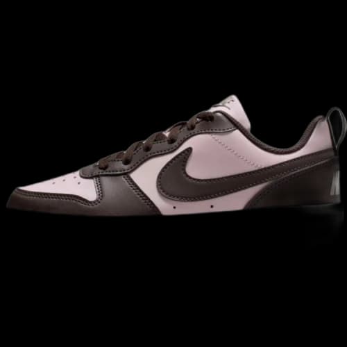 Nike Court Borough Low top Kids' Skateboarding Shoes Black Pink Kids'