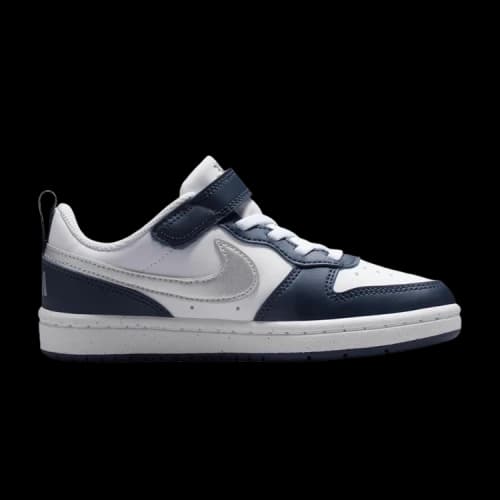 (PS) Nike Court Borough Low Recraft 'White Silver Navy'