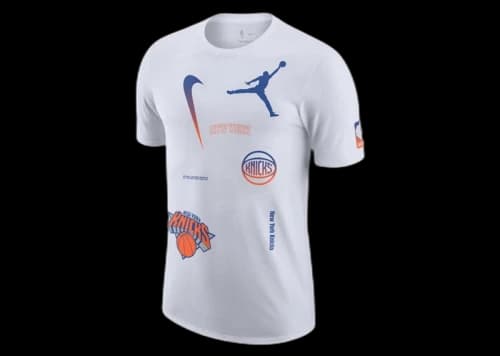 Jordan NBA New York Knicks Courtside Statement Edition T-shirt White