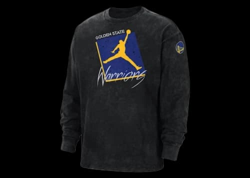 Jordan NBA Golden State Warriors Courtside Statement Max 90 T-shirt Black