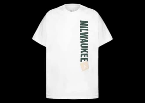 Jordan NBA Milwaukee Bucks T-shirt White