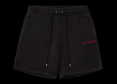 Jordan Wordmark Fleece Shorts Black
