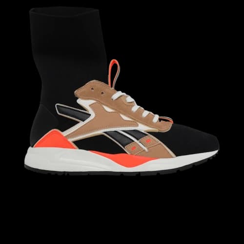 Reebok Victoria Beckham x Bolton Sock 'Black Sahara Orange'