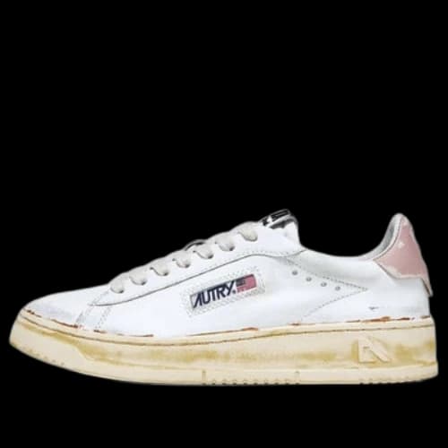 Autry Medalist Low Leather Sneakers 'White Pedal Pink' (Women's)