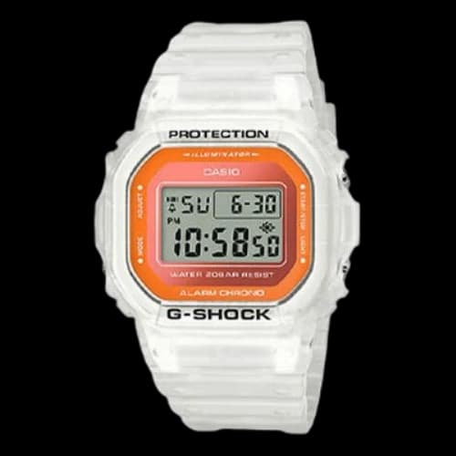 CASIO G-Shock Digital 'White Orange'