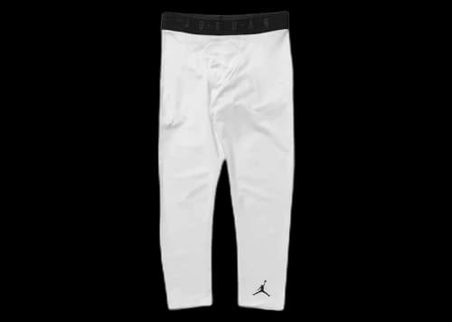 Jordan Sport 3/4 Length Dri-Fit Tights White/Black