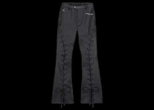 Jordan x Travis Scott Cactus Jack Women's Leather Pants (Asia Sizing) Black