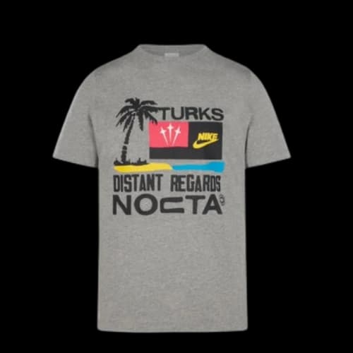 Nike x NOCTA Drake T&C Souvenir Cactus T-Shirt 'Grey Black'
