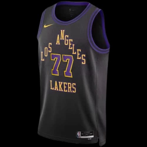 Nike Dri-FIT NBA Luka Doncic 2023/24 Los Angeles Lakers City Edition Swingman Jersey 'Black'