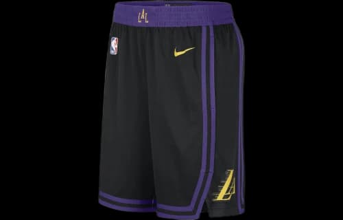 Nike NBA Los Angeles Lakers Swingman City Edition Dri-Fit Shorts Black