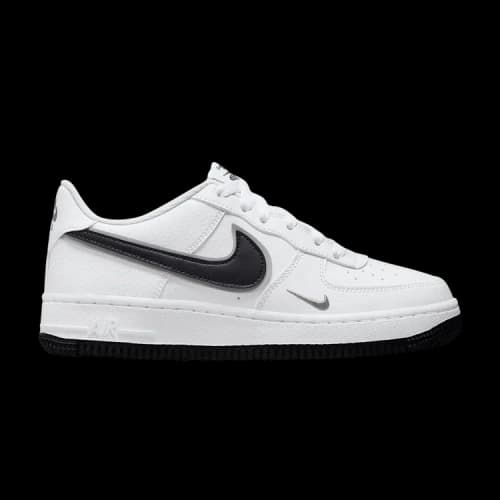Nike Air Force 1 Low Black White Silver GS
