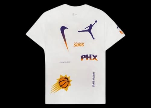 Jordan NBA Phoenix Suns Max 90 Loose Fit T-shirt White