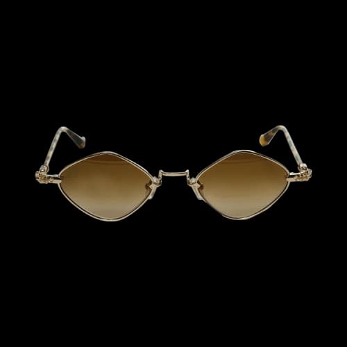 Chrome Hearts Diamond Dog Sunglasses 'Gold/Tortoise'