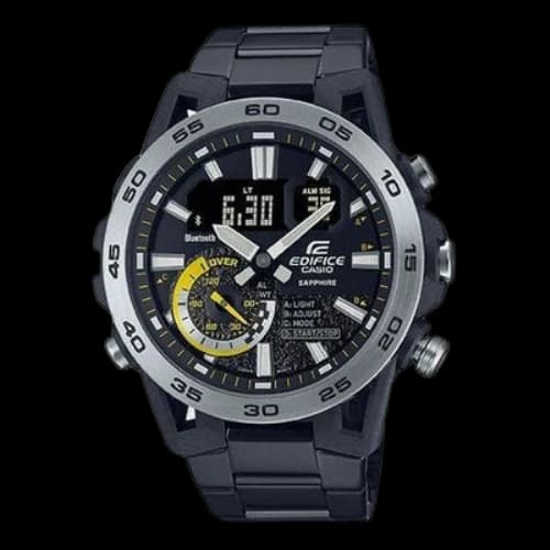 CASIO Digital-Analog 'Black Silver Yellow'