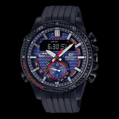 CASIO Limited Edition EDIFICE Mens Blue Analog/Digital Combo