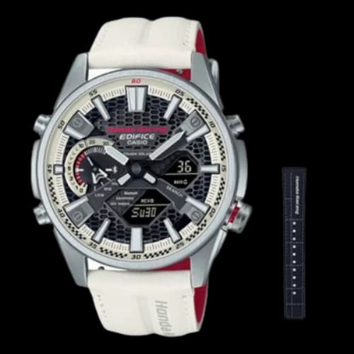 Casio Edifice Smart Analog-Digital Watch 'Silver Black Red'