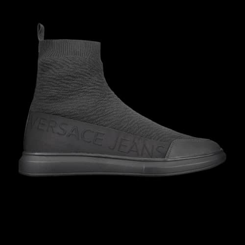 Versace Gummy Flyknit Sock Sneaker 'Black'
