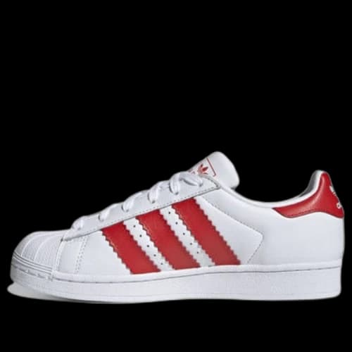 adidas originals Superstar Fat Stripes 'White Red' (Women's)