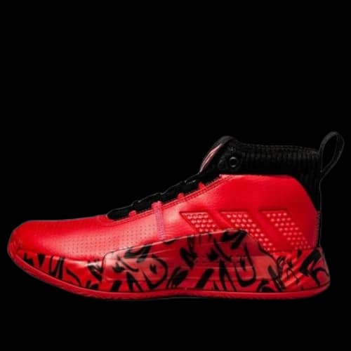 adidas Dame 5 Mid Tops Large Red