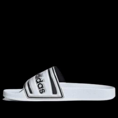 adidas originals Adilette Slides 'White Black'