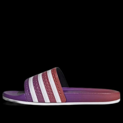 adidas originals Adilette Slides Purple White Slippers 'Purple White' (Women's)