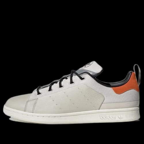 adidas originals Stan Smith Lightweight Cozy Casual Skate Shoes Unisex Gray Orange