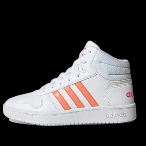 (GS) adidas Hoops 2.0 Mid J 'White Pink'